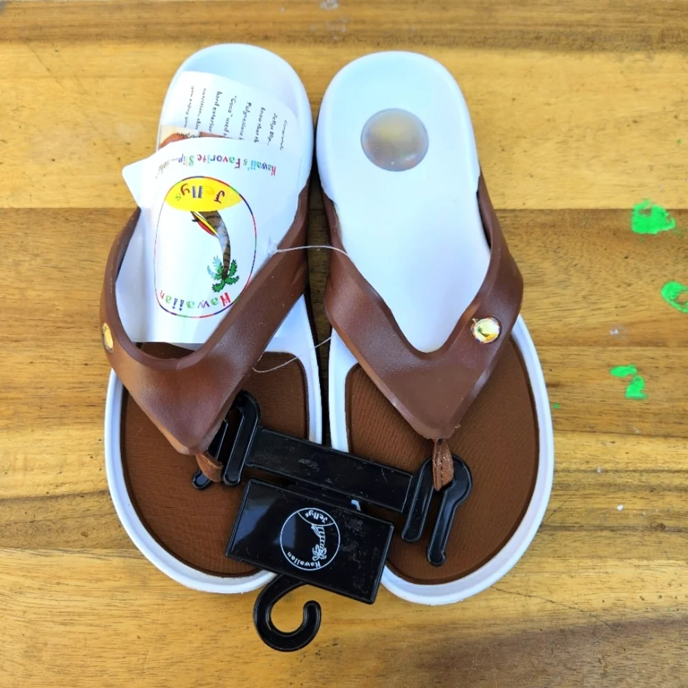 Hawaiian Jellys Ultra Comfort Coconut Fruit Unisex Flip Flop Sandal Wome… - Picture 6 of 16